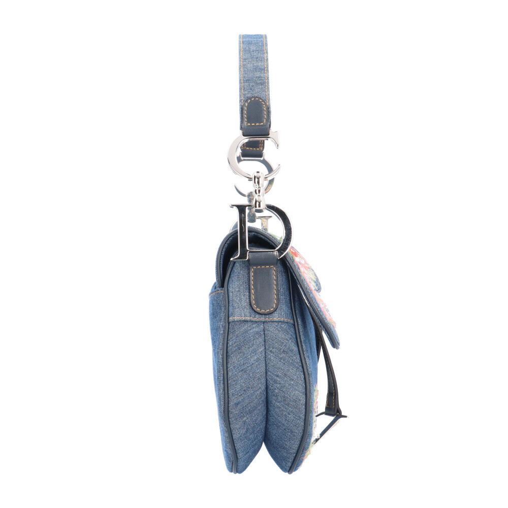 Christian Dior Saddle Bag Denim Blue - Picture 4 of 7